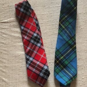 2 100% wool ties Archie Brown & Son of Bermuda